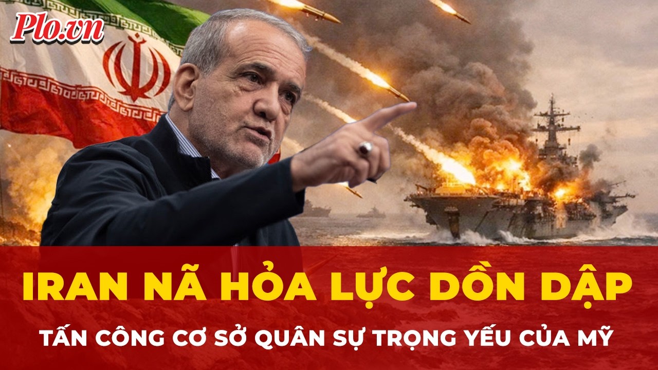 Iran nã hỏa lực dồn dập, tấn công các cơ sở quân sự trọng yếu của Mỹ | Tin nhanh