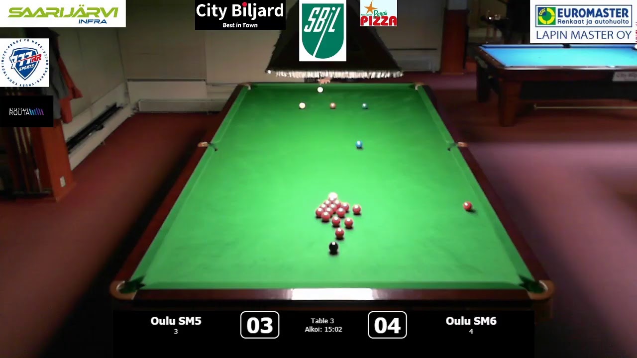 Snookerin SM-kilpailut, yleinen sarja, Oulu 26.-27.09.2020