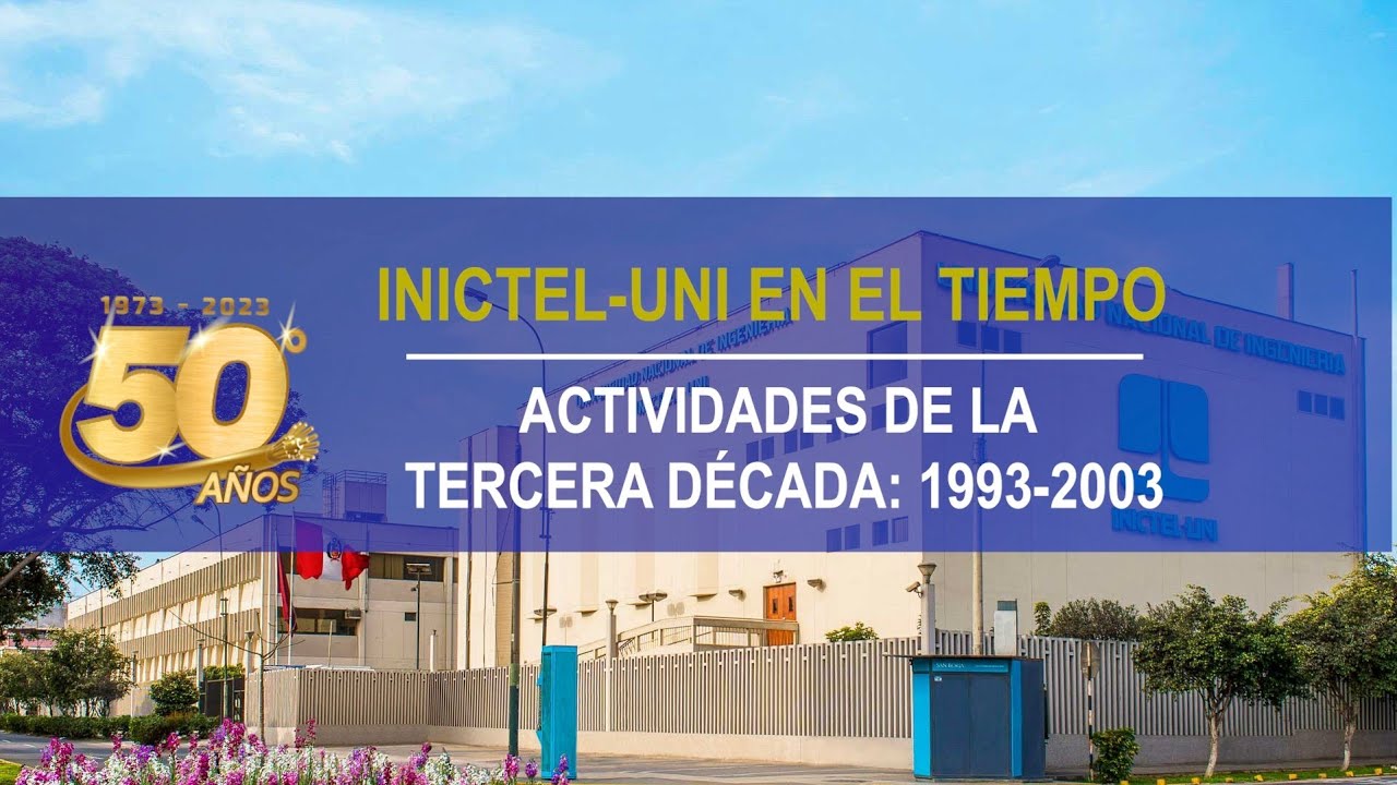 #LlegamosAlos50A&ntilde;os I INICTEL-UNI en el tiempo - Tercera d&eacute;cada
