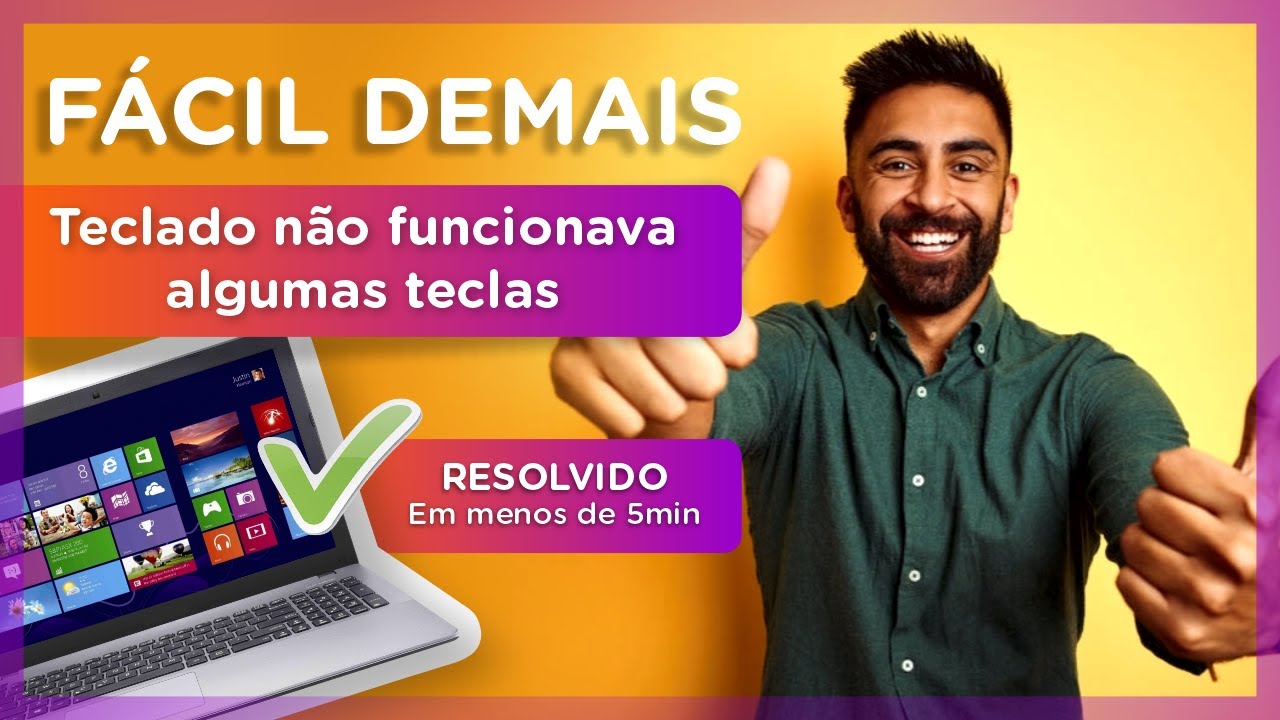 Teclado notebook não funciona algumas teclas - RESOLVIDO