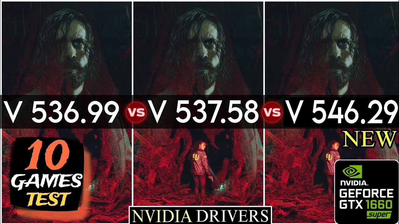 Nvidia Drivers ( V 536.99 vs V 537.58 vs V 546.29 ) | 10 Games Test | ft. GTX 1660 Super