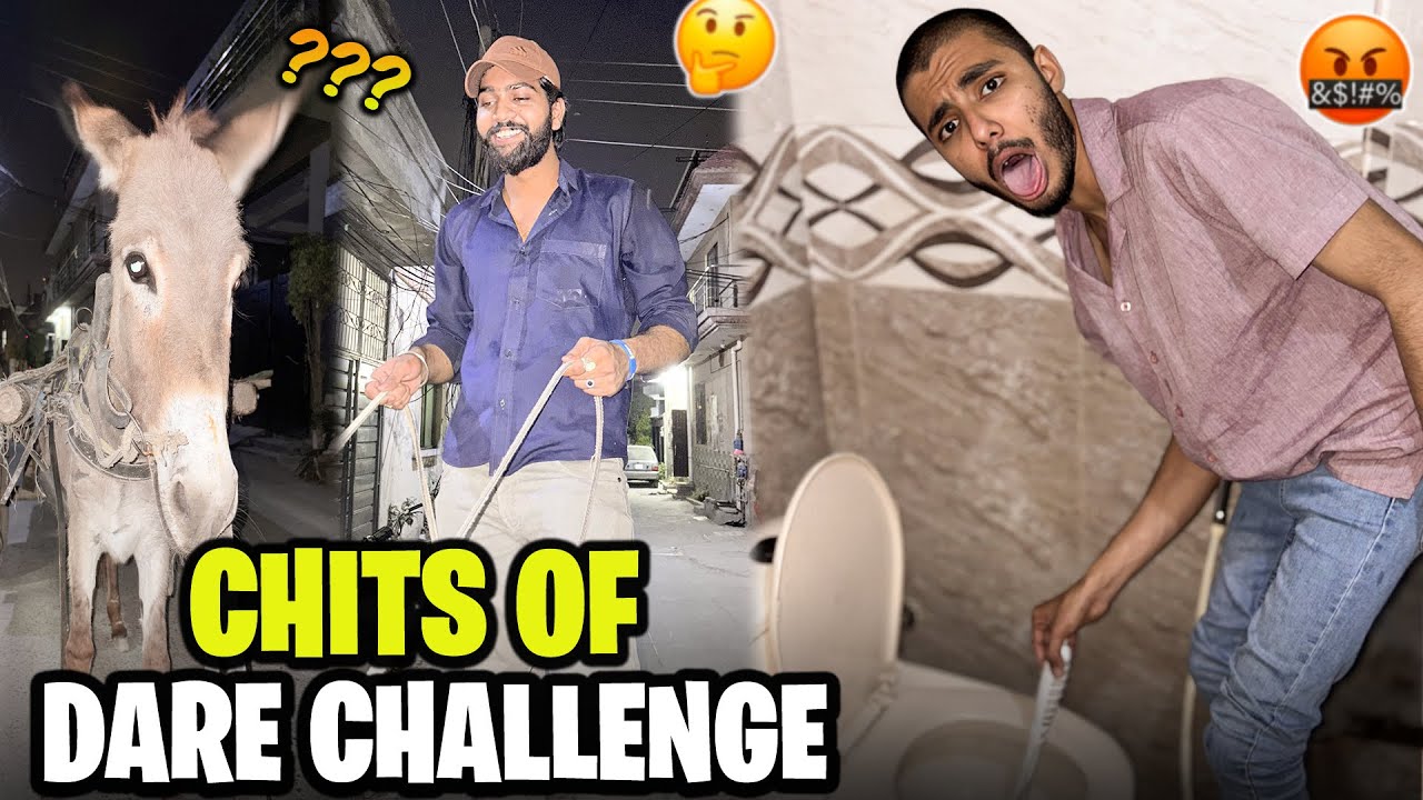 Pick Up The Chit Challenge 😰 | Dawood Or Sumair 🤭😱 | Jiya Ne Ki Donkey 🫏 Ride 😂