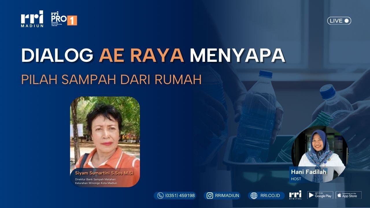 Dialog Madiun Raya Pagi Ini, Selasa, 27 Januari 2026, Tema : Pilah Sampah dari Rumah