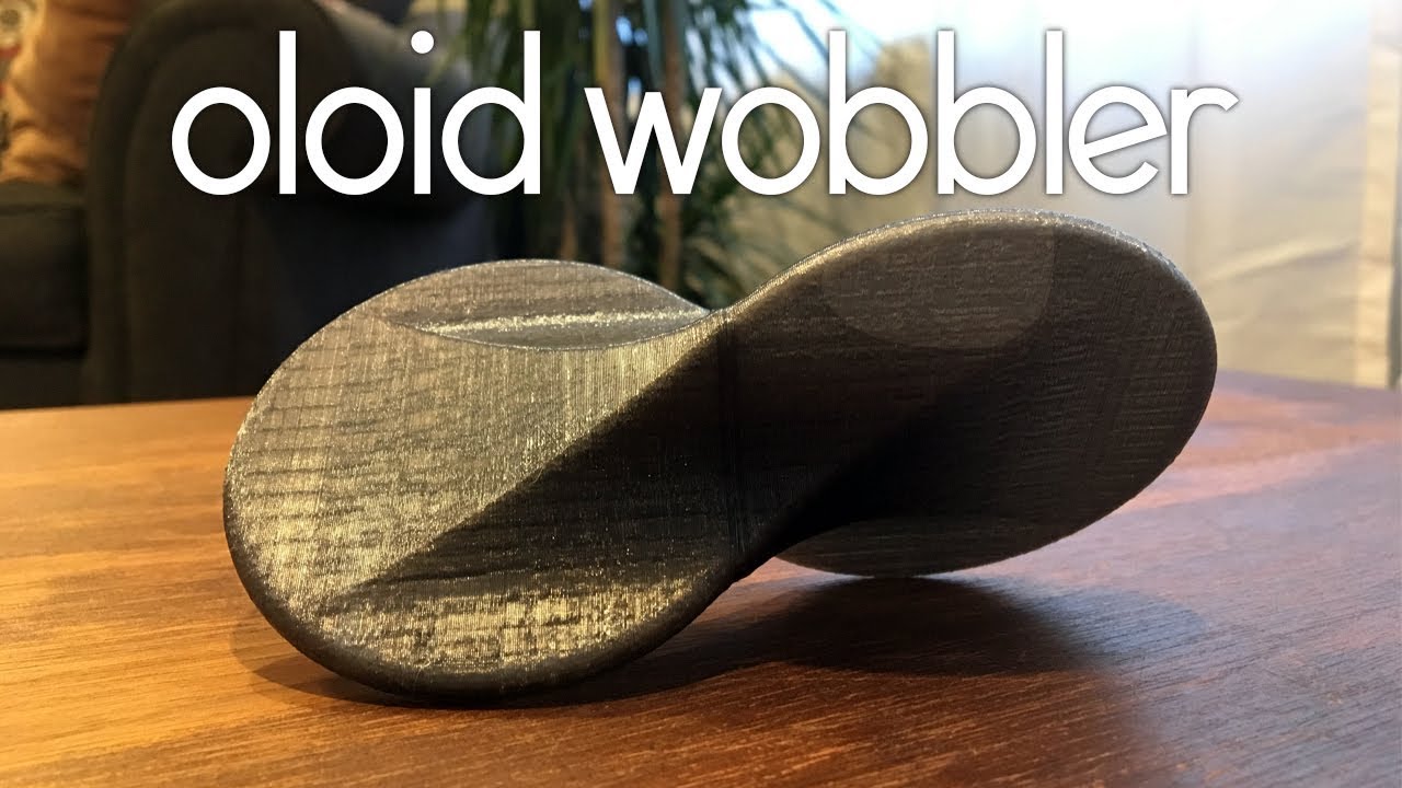 3D Printed Oloid Wobbler (rolling Sculpture)