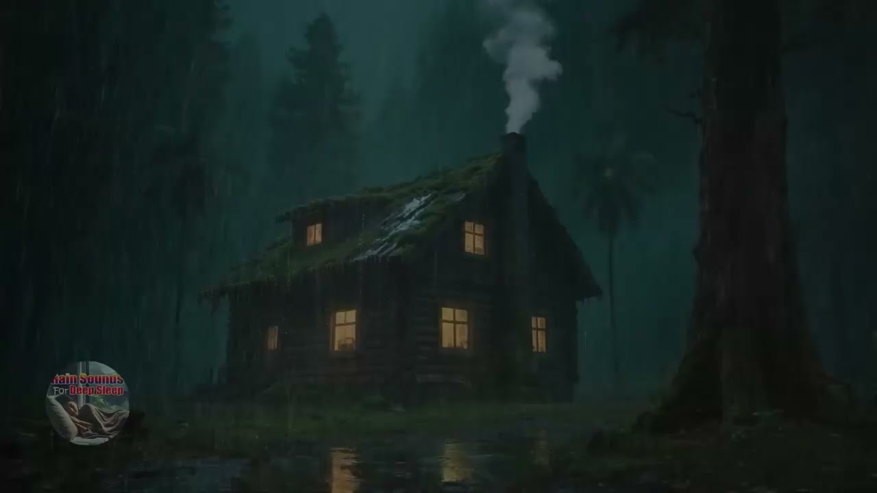 Sono Profundo Hoje | Sons de Chuva e Trovões na Floresta para Relaxar 🌧️⚡