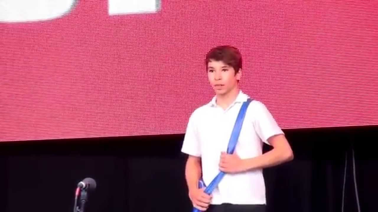 Bradley Perret performs as Billy Elliot at West End Live 2015