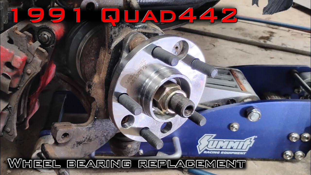 Замена подшипника колеса Olds Quad442 1991 года выпуска.