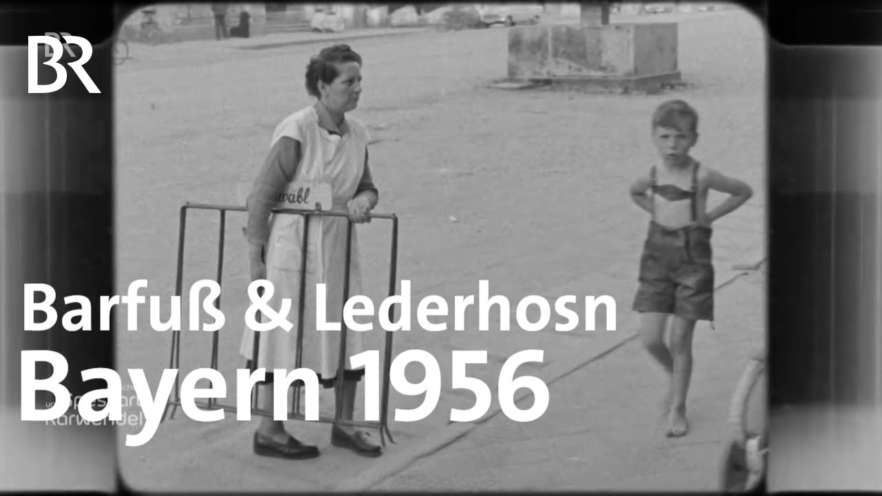 So war das Stadtbild in Bayern 1956: Zwischen Mode und Lederhose | früher & heute | Abendläuten | BR