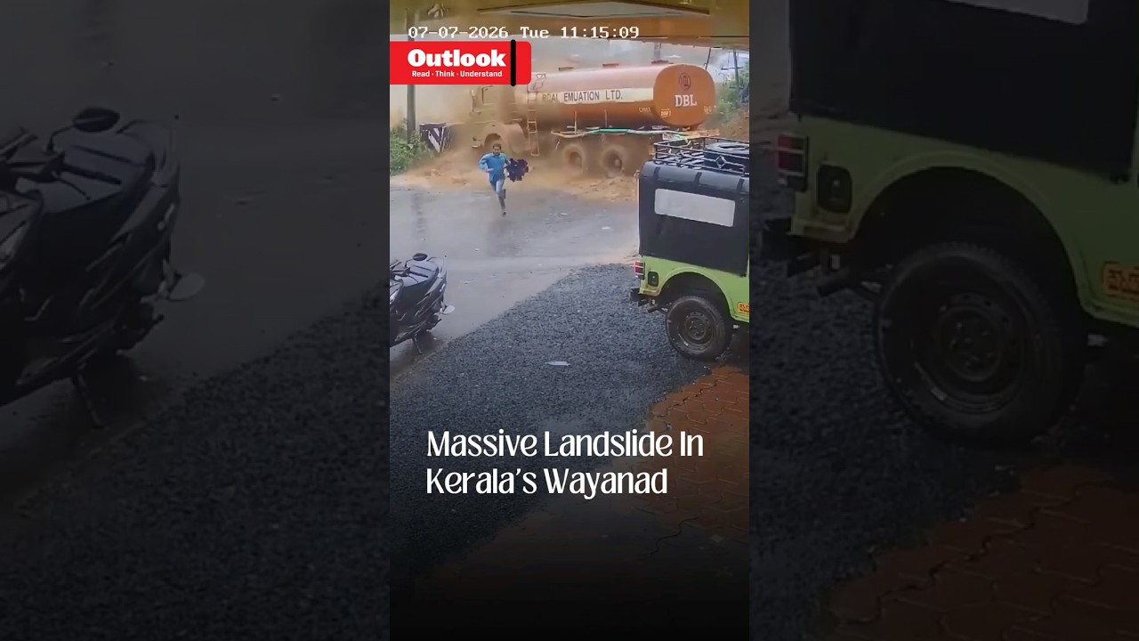 Wayanad Landslide: CCTV Shows Massive Collapse At Tunnel Project Site