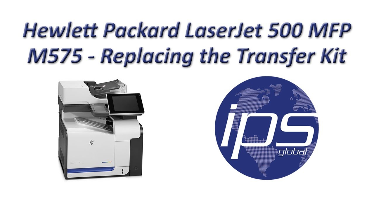 HP M575 - Replacing the Transfer Kit
