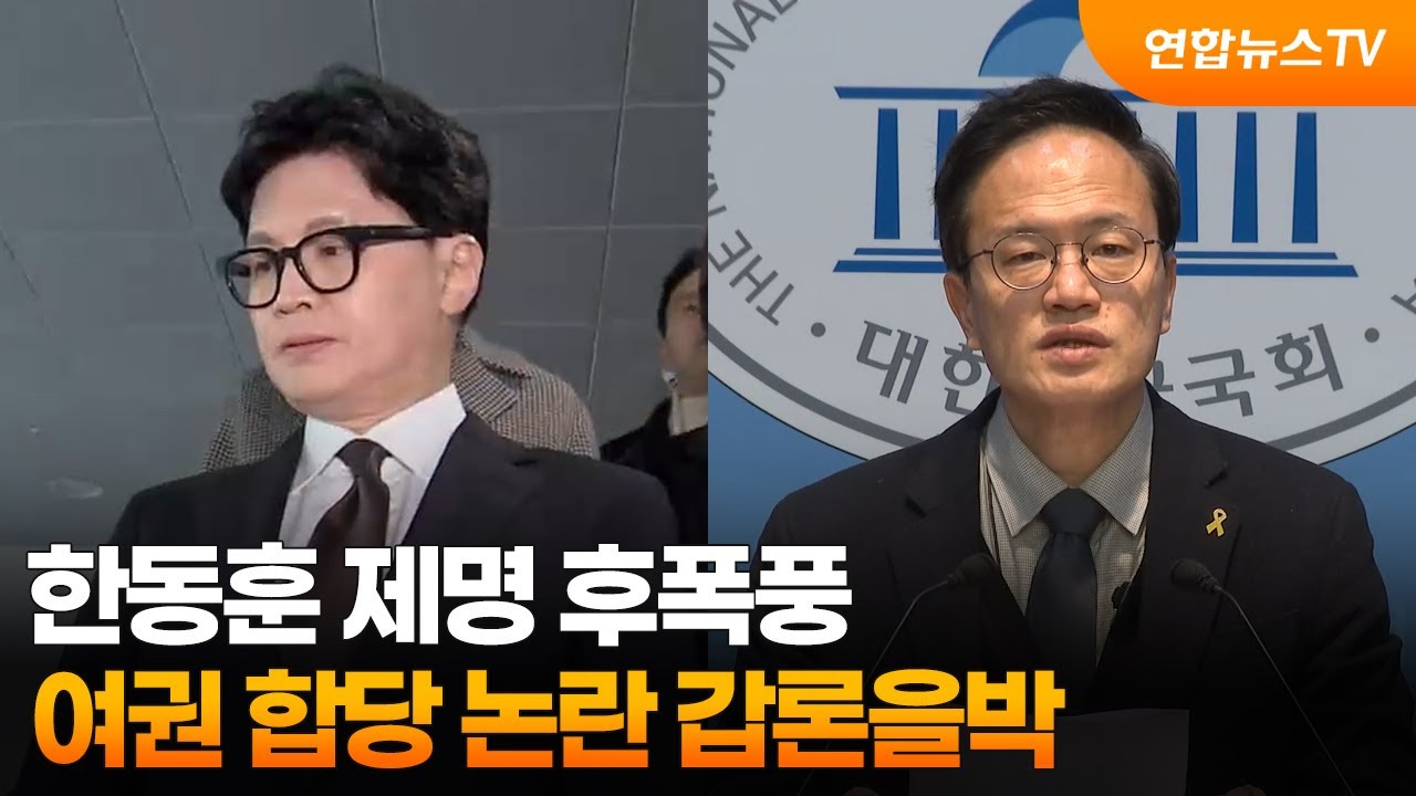 한동훈 제명 후폭풍…여권 합당 논란 갑론을박 / 연합뉴스TV (YonhapnewsTV)