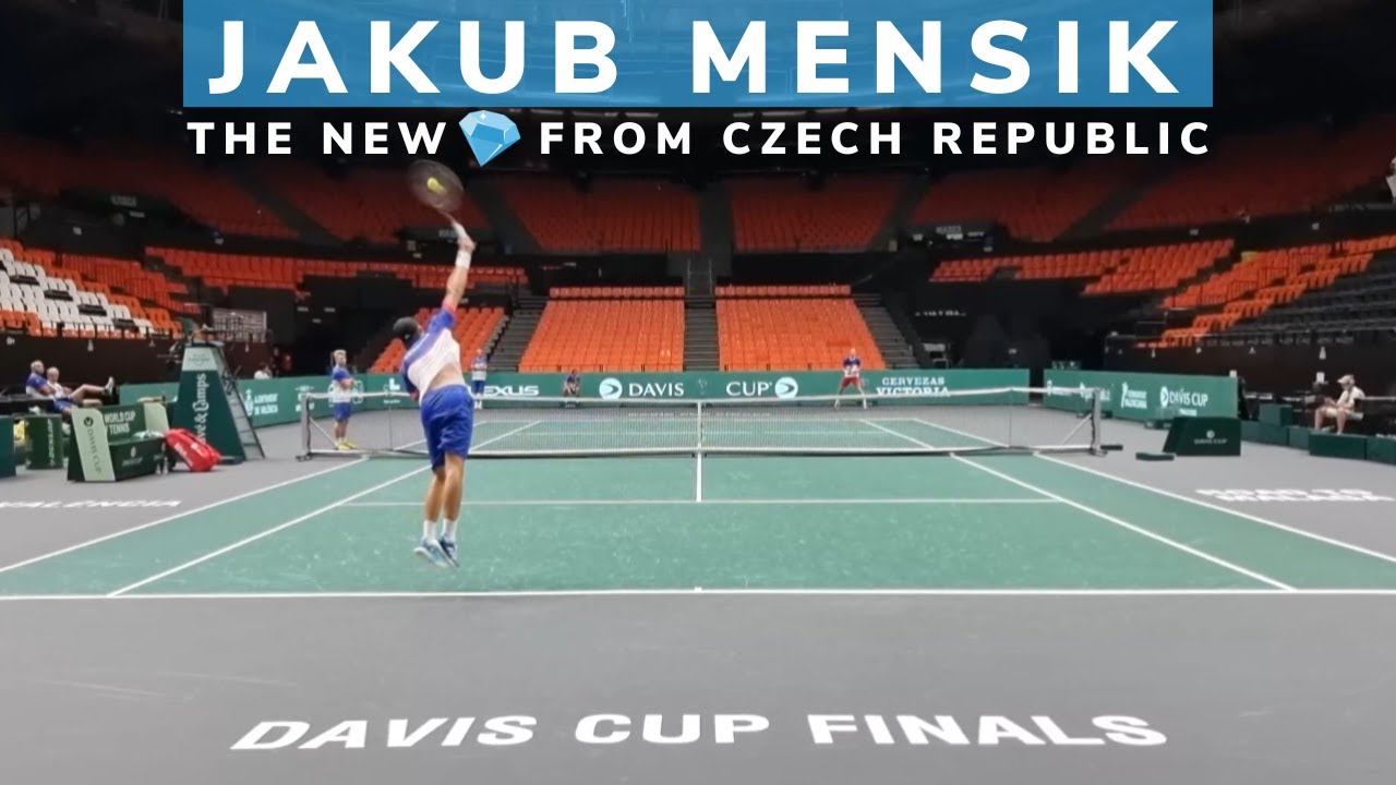 Jakub Mensik, the new diamond from Czech Republic (ATP n°151 at 18 yo | Practice Davis Cup 2023)