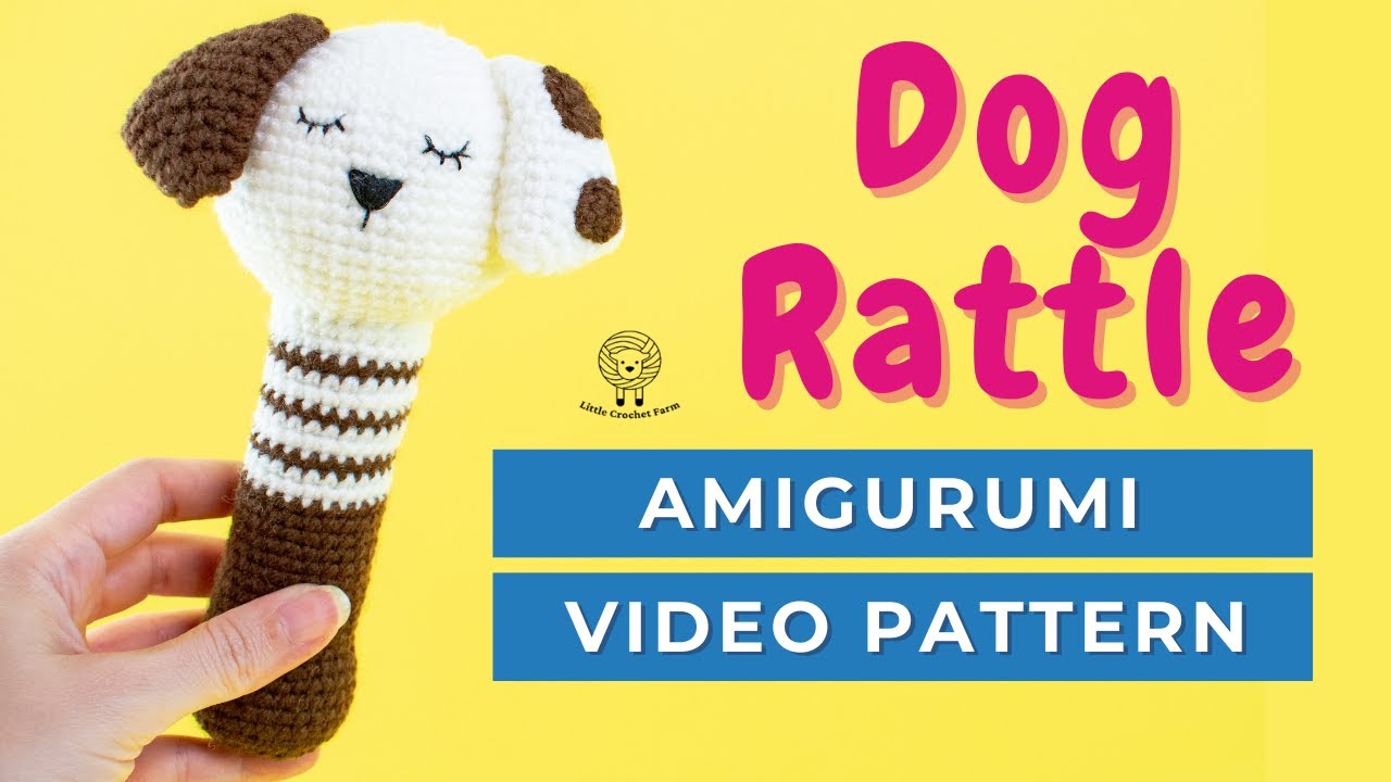 Dog amigurumi crochet pattern: crochet toys for babies tutorial