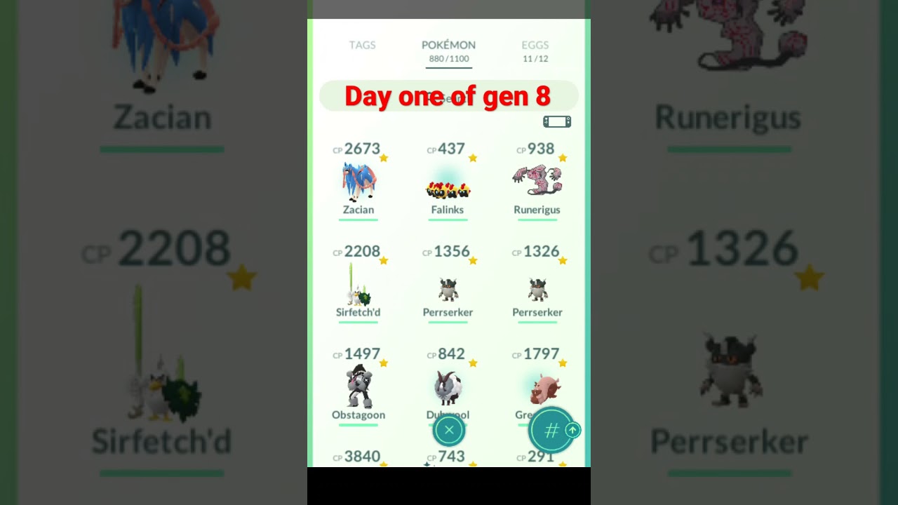 pokemon go gen 8