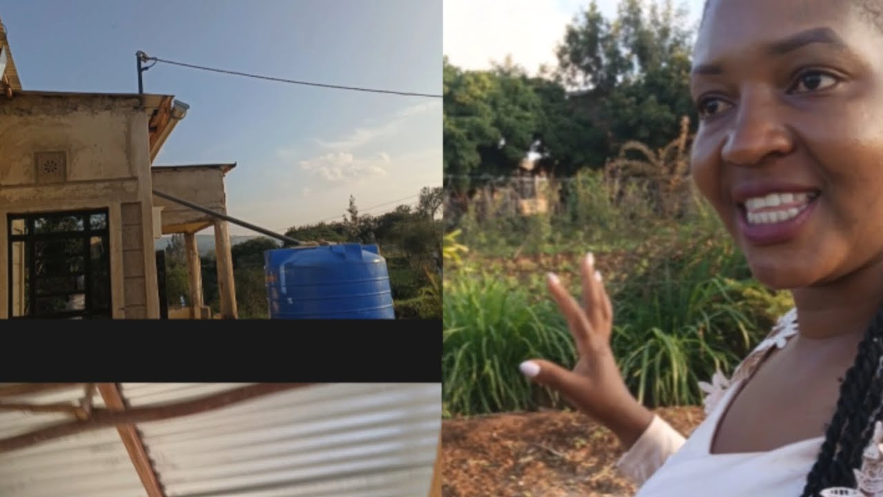 OMG!!! No roof ,no floor /challenges of living in unfinished house😅