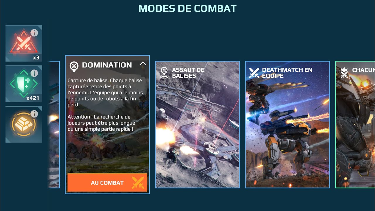 Good game in domination (War robot)