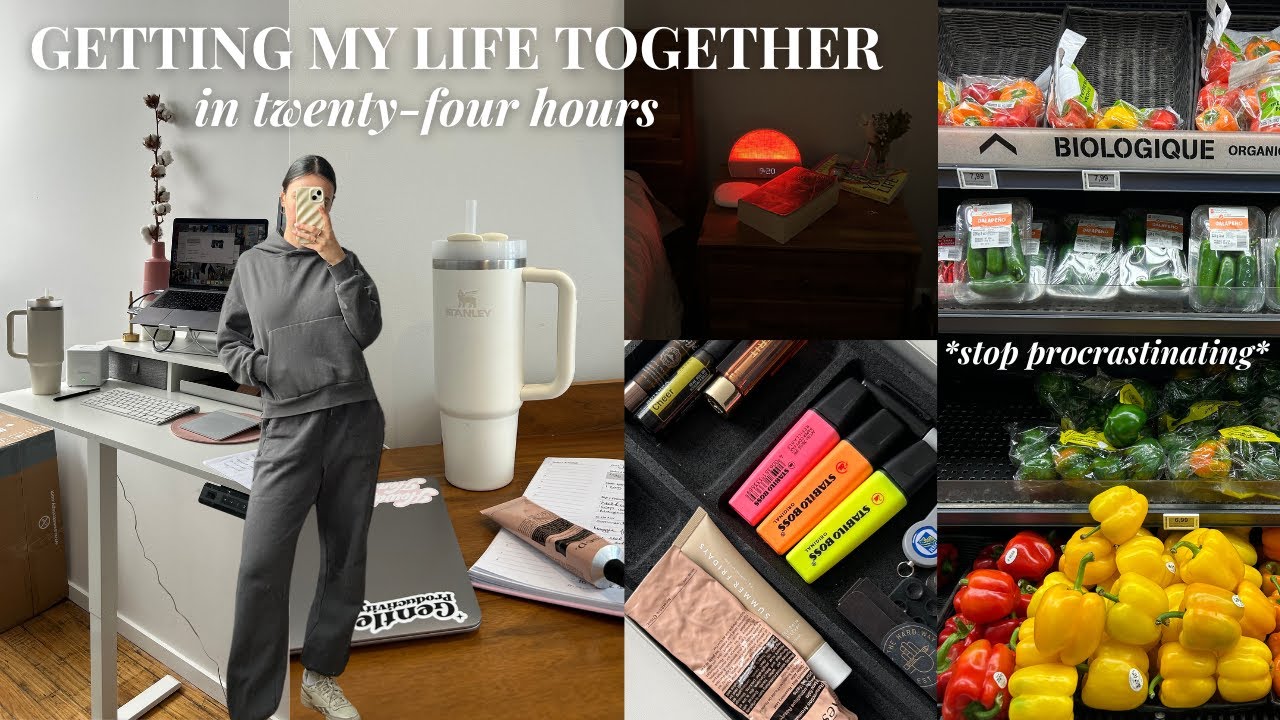 how to get your life together in 24 hours | PRODUCTIVE VLOG