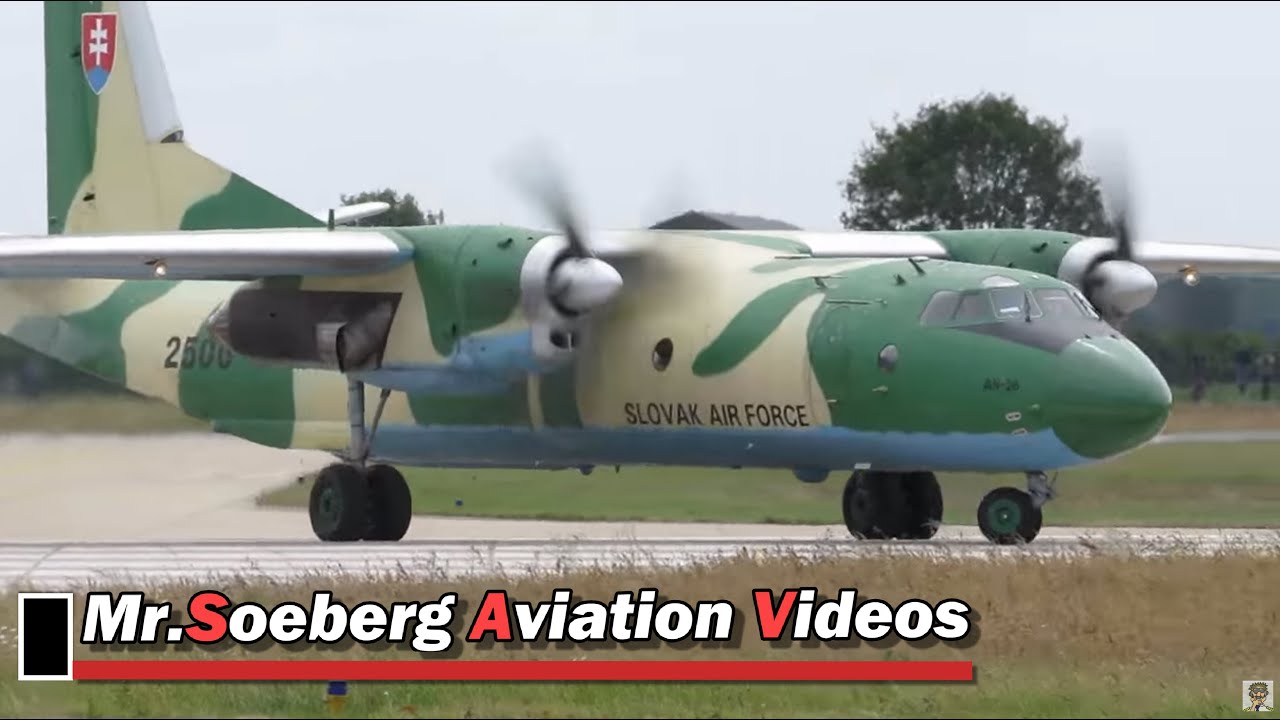 The only An26 Curl of the Slovak AF takes off at Volkel.