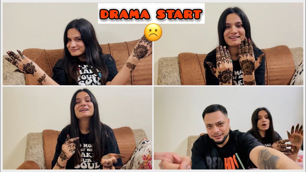 Drama Queen Da Drama Check Kro Bs😂 Ik Mehndi Piche Hogi Ldai Sadi☹️😒 Suit Le Le Eh Na Rajdi😂😂