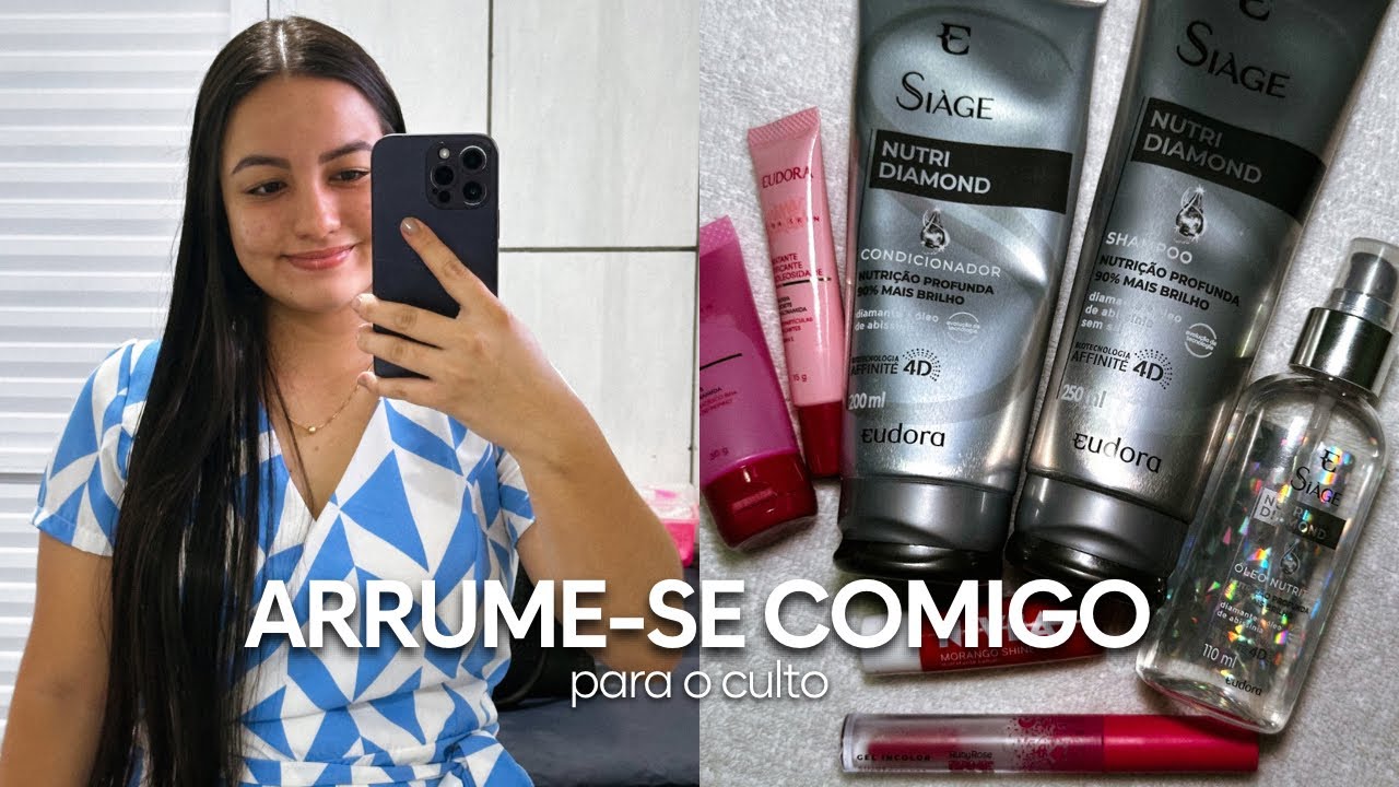 arrume-se comigo para o culto | cuidados com a pele & cabelo + escolhendo o look ideal 🖤