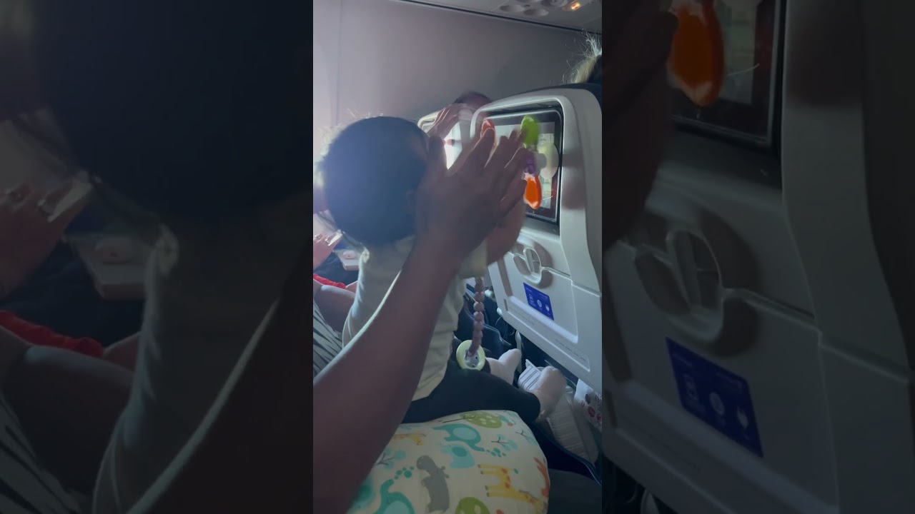 The best toys for baby at long flight #babytoys #babyfirstflight