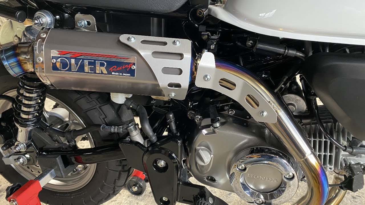 モンキー125　OVER　TT－Formulaフルチタンマフラー取付#OVERフルチタンマフラー#モンキー125#