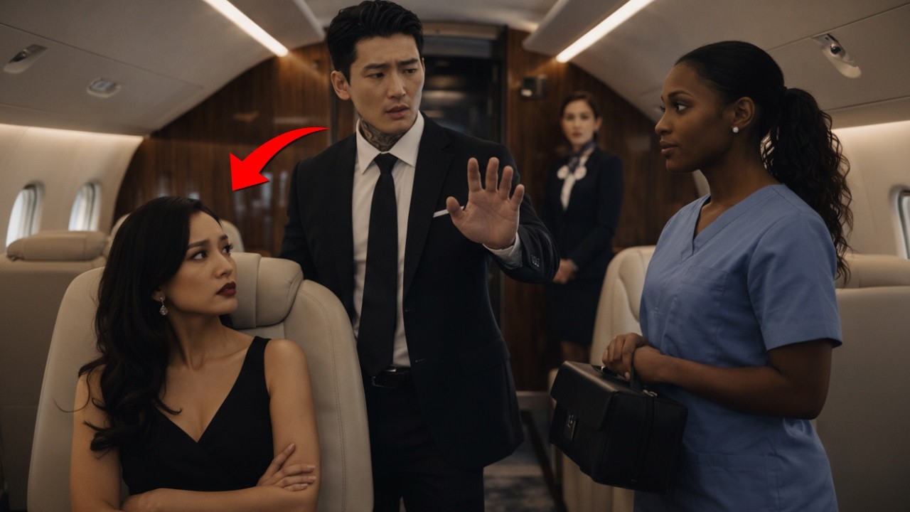 Model Ex-Wife Refused to Sit Next to Black Nurse — The Korean Mafia Boss Stopped the Jet