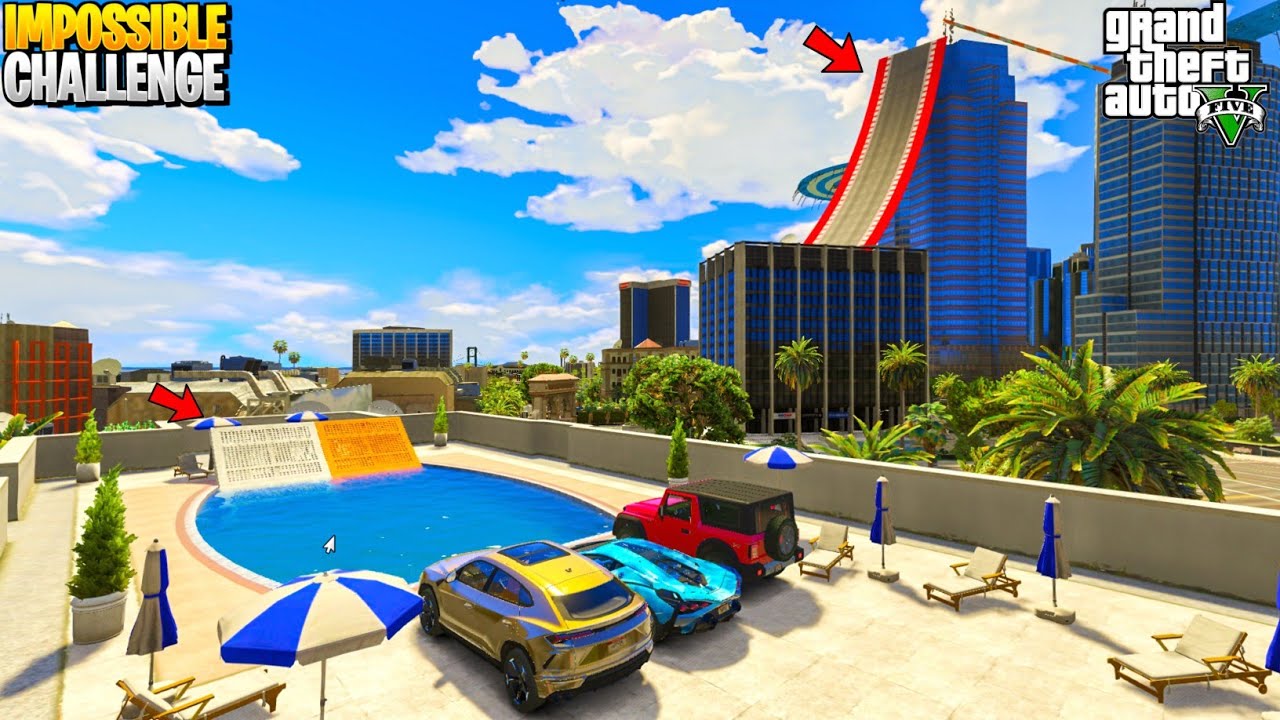 GTA 5: Indian Cars Vs Super Cars | IMPOSSIBLE CITY BIG BUILDING Climb Challenge | GTA 5 MODS!