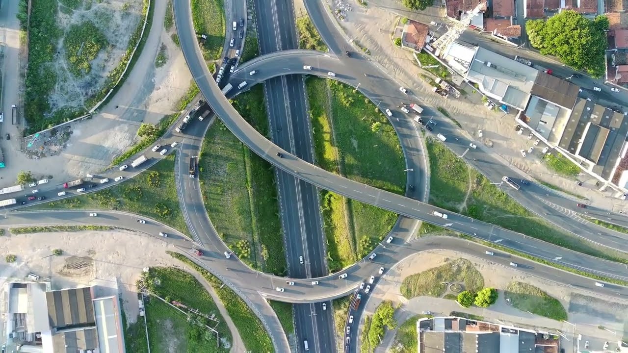 Feira de Santana - Viaduto da Cidade Nova até o Viaduto da Fraga Maia- 4k