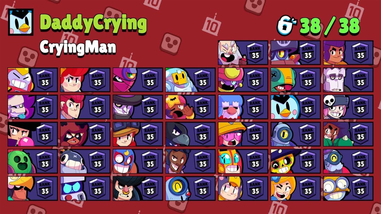 All Rank 35 Brawlers in 1 Video 🔥