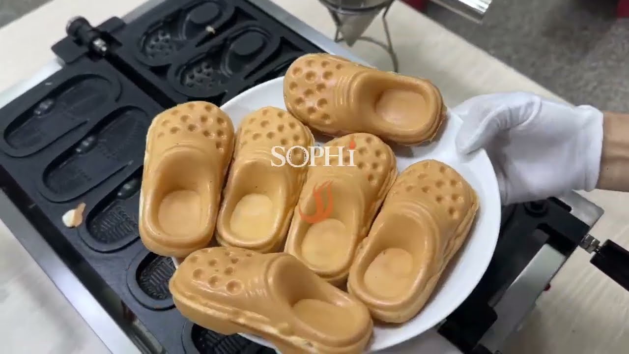 custom crocs shoe waffle pancake stuffing waffle