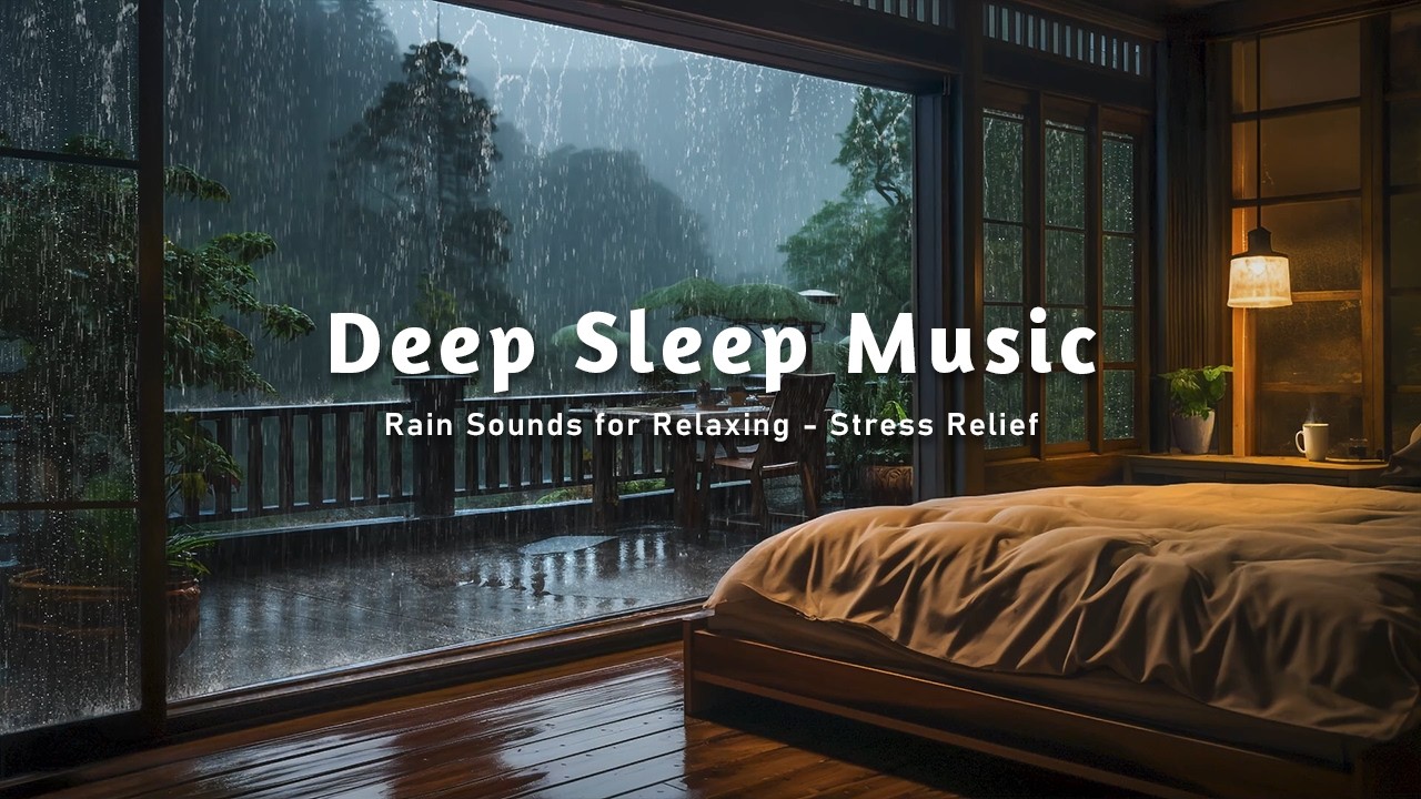 Healing Piano and Rain Sounds &ndash; Deep Sleep Music for Stress Relief | Insomnia, Anxiety Relief