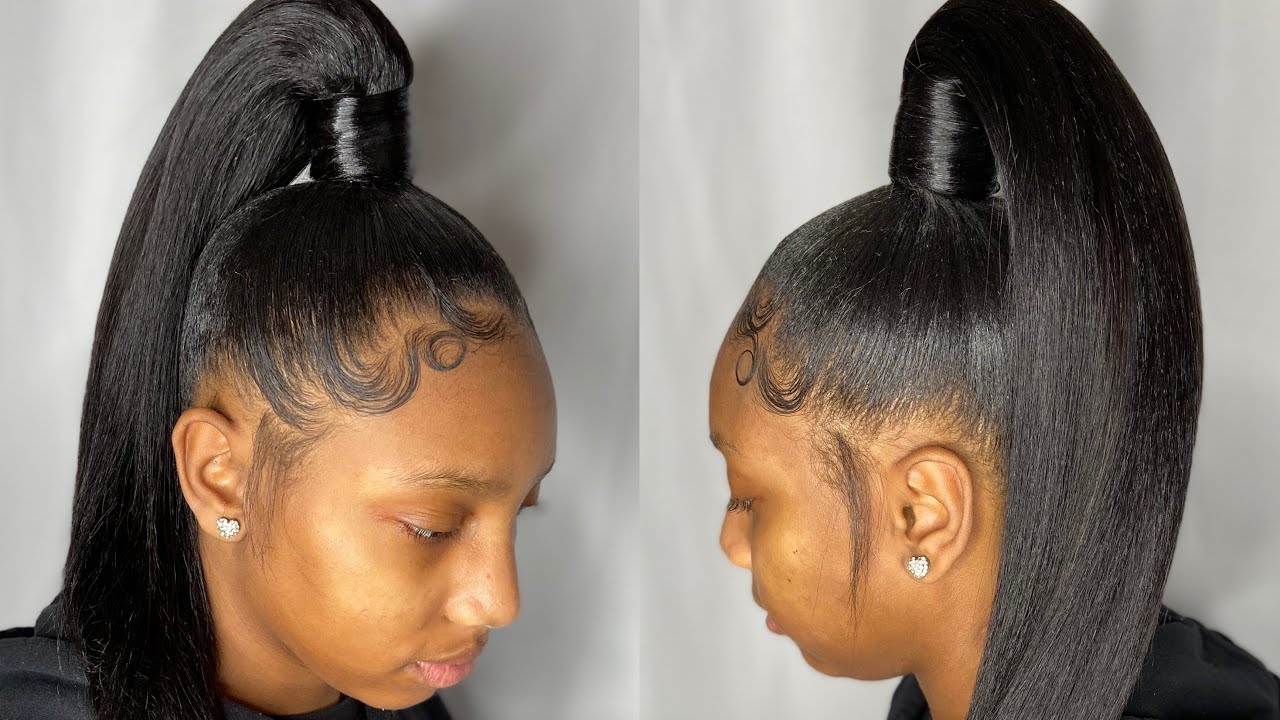 How to do a high sleek extended ponytail with baby hair