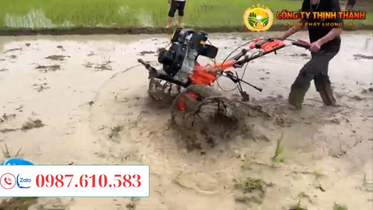 Máy Xới Đất KAMA Chạy Dầu 178 Làm Ruộng Lầy | Giá Sốc Cho Vụ Mới