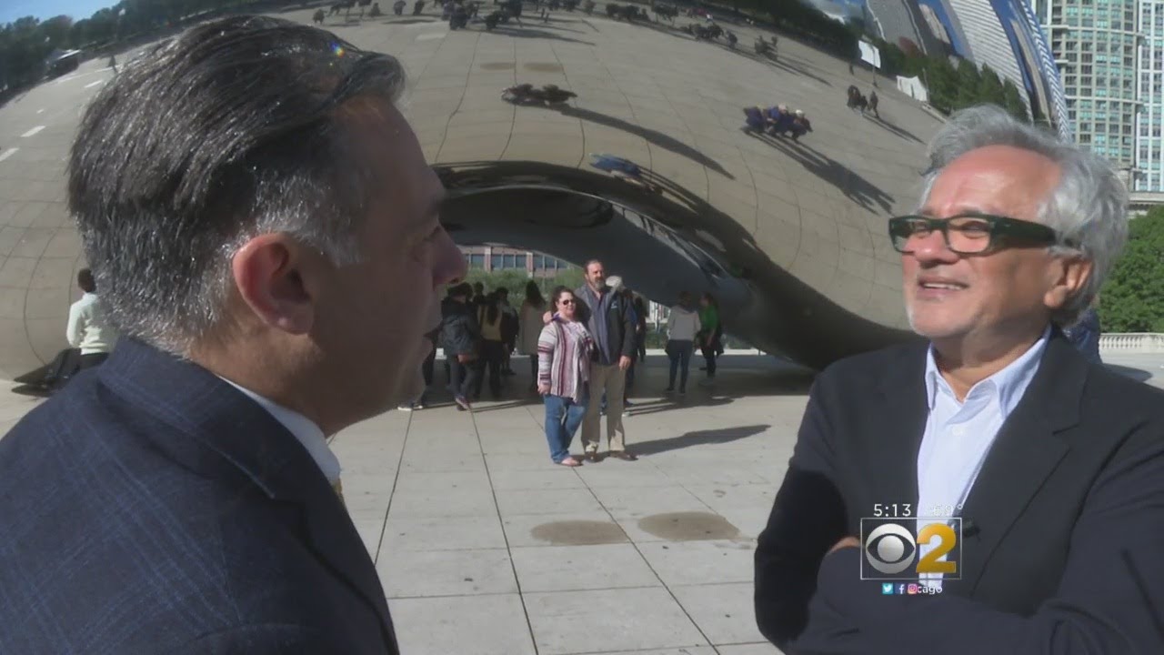 'Bean' Father Visits His Famous Chicago Sculpture