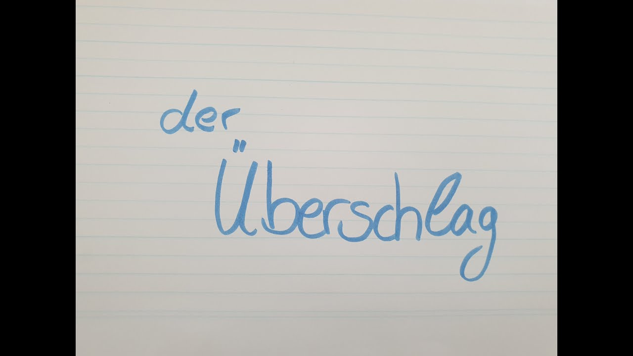 Der Überschlag