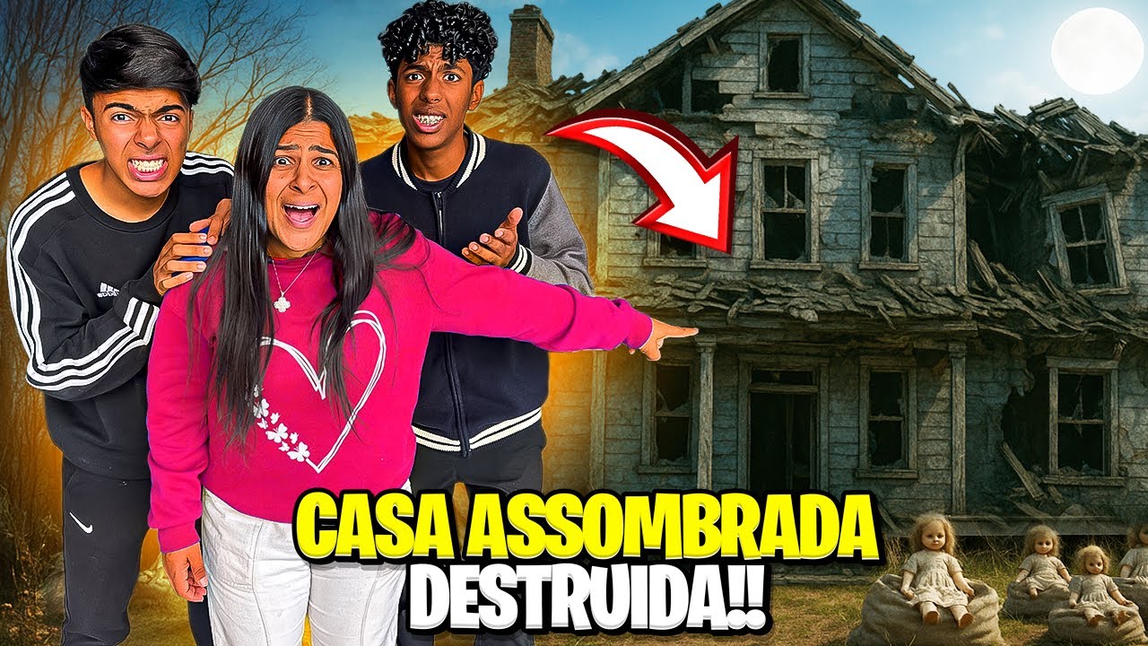ERA PRA SER SOMENTE UMA VISITA NA CASA ASSOMBRADA MAS ESTEVAO E GABRIEL FICARAM COM MUITO MEDO!😨