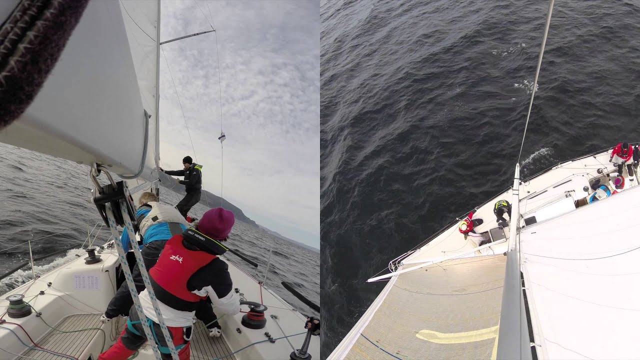 X-35 sail Trening 15 04 2015 2 - 2 (slag, spinnaker setting og jibb)