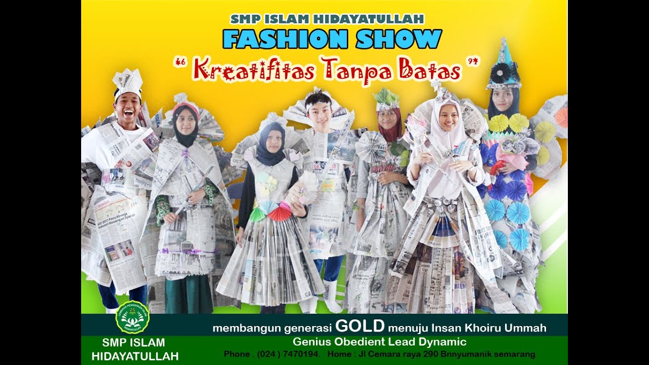 fashion show Unik  SMP Islam Hidayatullah Kls 7 & 8