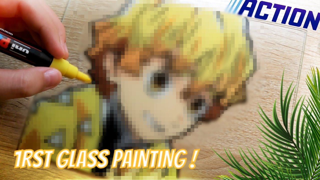 JE TEST LE GLASS PAINTING ! (avec de la peinture Action...)