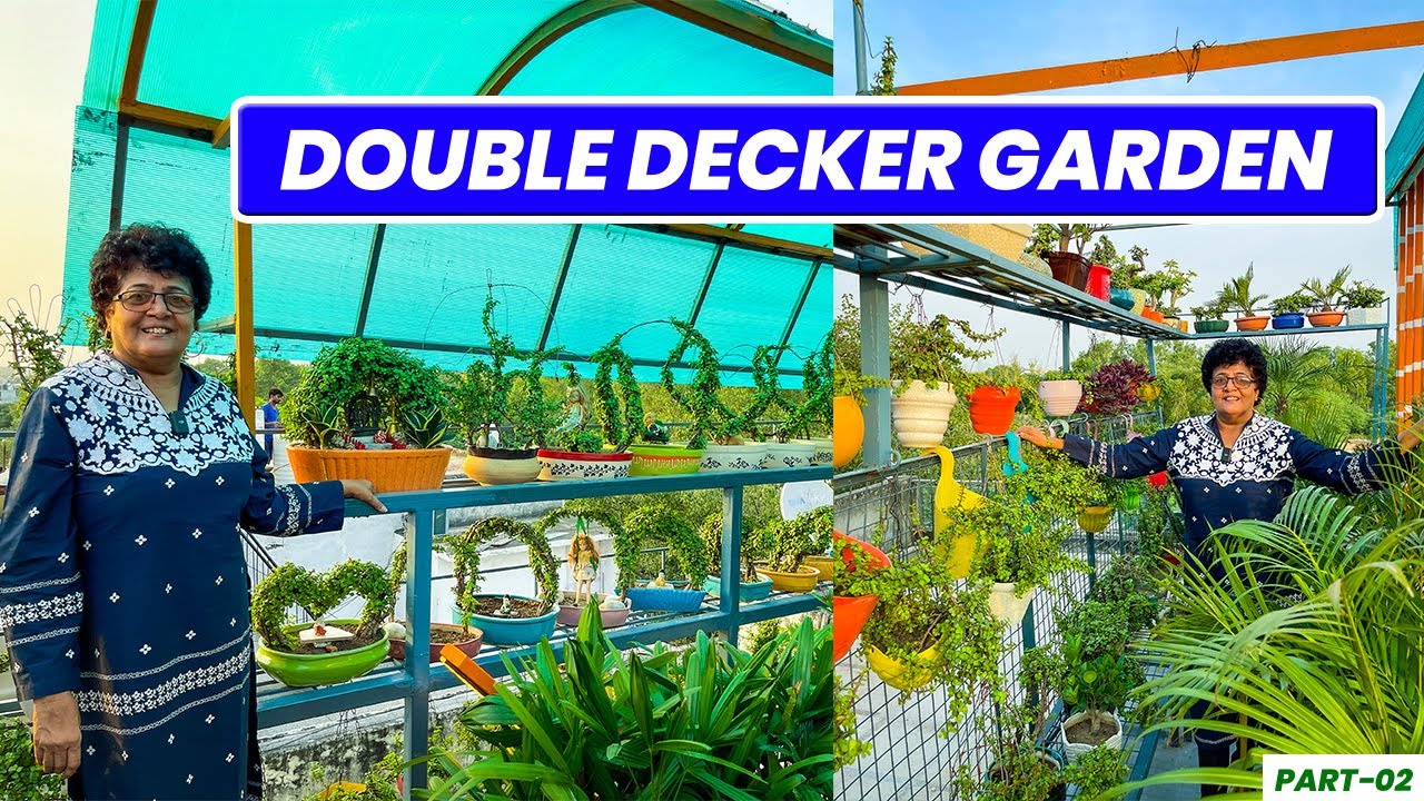 Double Decker Garden 😮 गार्डन में गजह कम पड़ी तो किया अनोखा आविष्कार 😯 दिल गार्डन गार्डन हो जाएगा🥰
