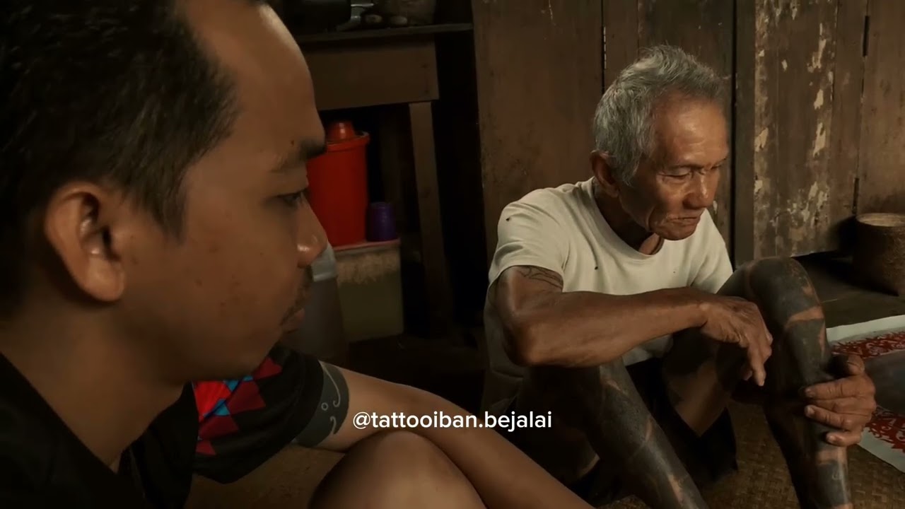 Di Betang Dunia ini kami Belajar tidak akan pernah berhenti untuk Tato Iban Bejalai