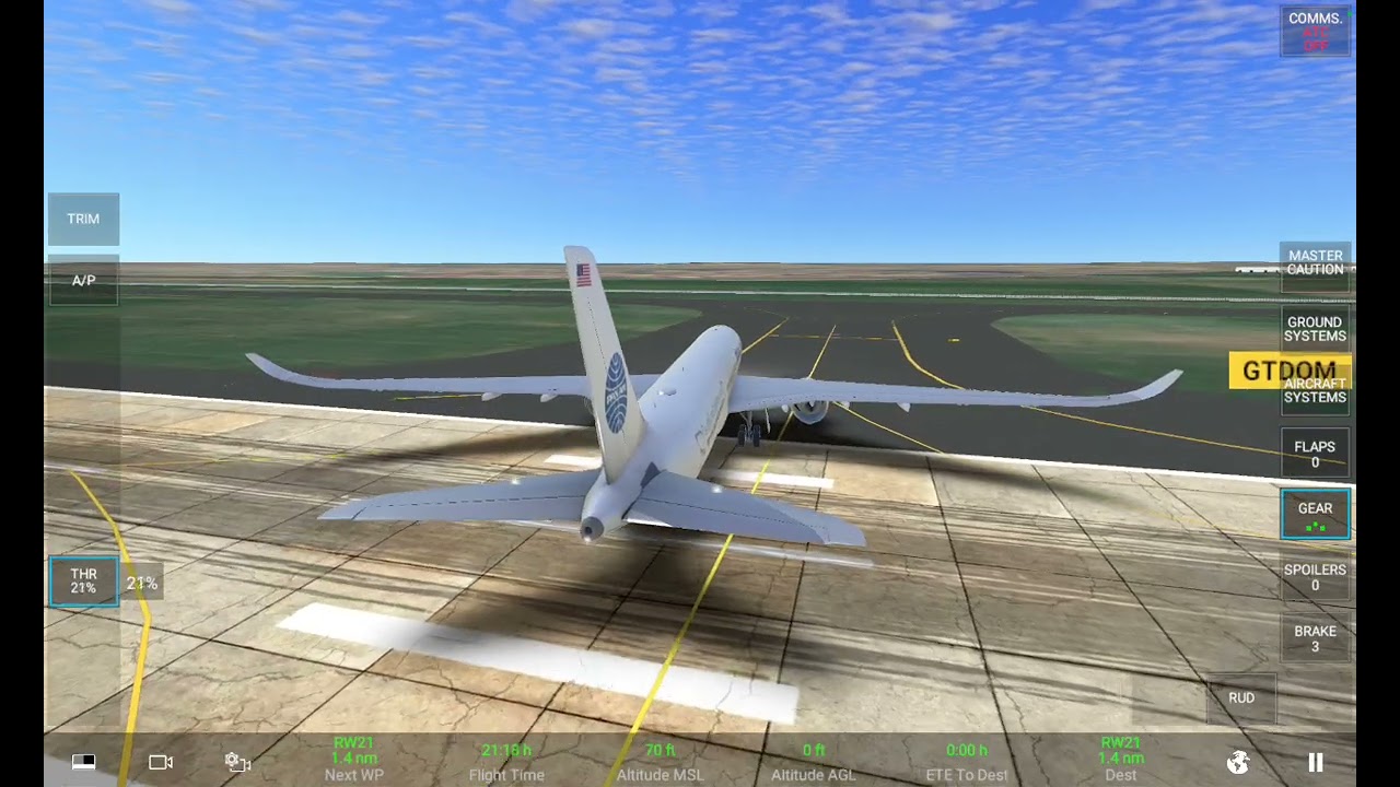 Landing at Perth Australia (YPPH) [RW21] 
