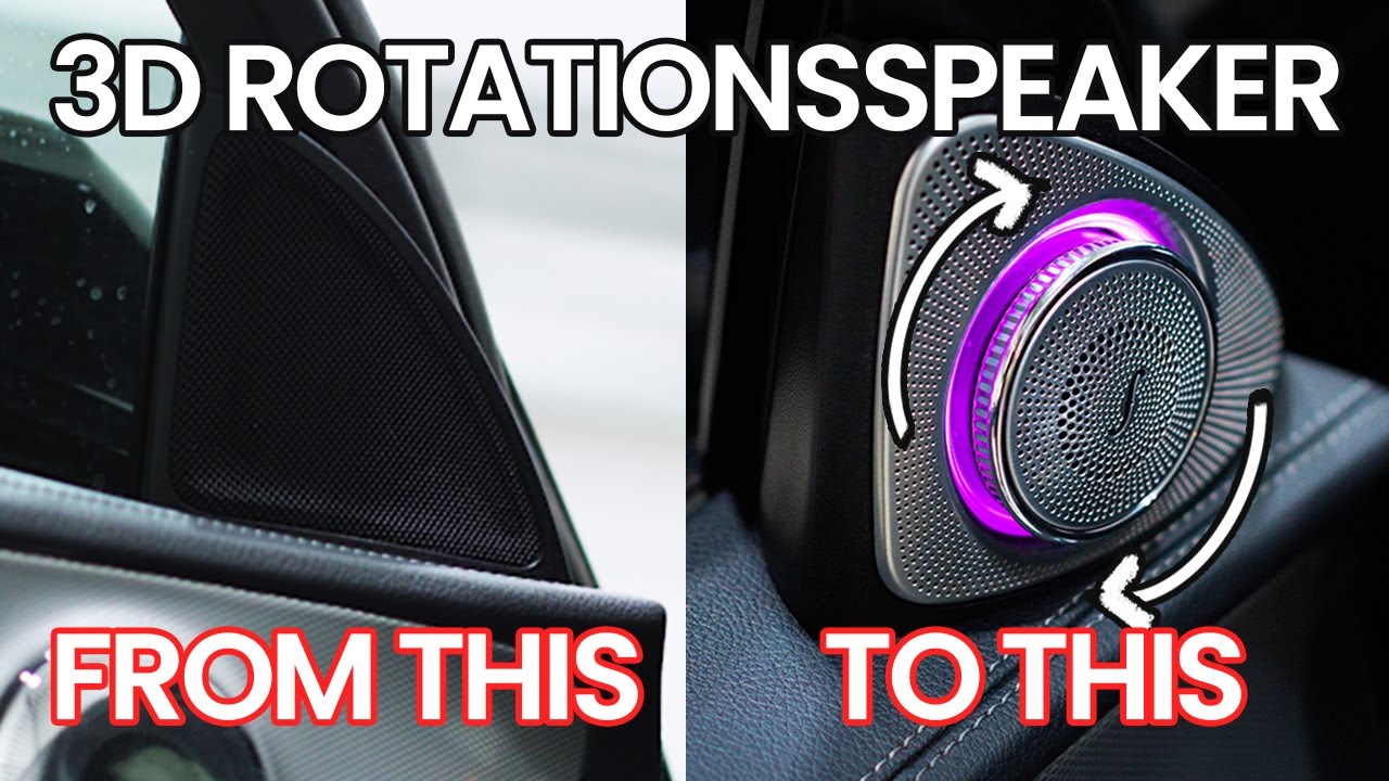 HOW TO - beleuchtete 3D Rotations Speaker einfach nachrüsten | MB W213