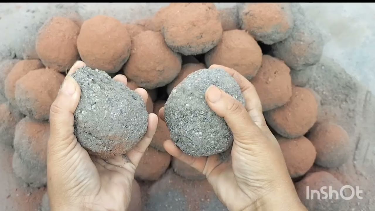 Soft Balls floor crumbling clay pot crumbling 