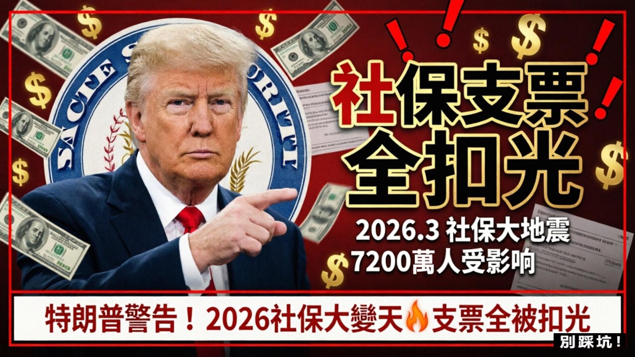 2026 社保生死線：全額扣款、系統重構、福利補發，壹次講清。#美國社保 #SSA #社保改革 #2026 社保 #社保全額扣款# 美國退休