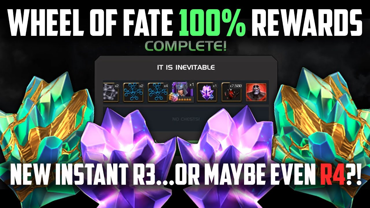 Wheel of Fate 100% Rewards - SPICY Titan Pulls! Next R3 Possibly R4?! - Marvel Contest of Champions