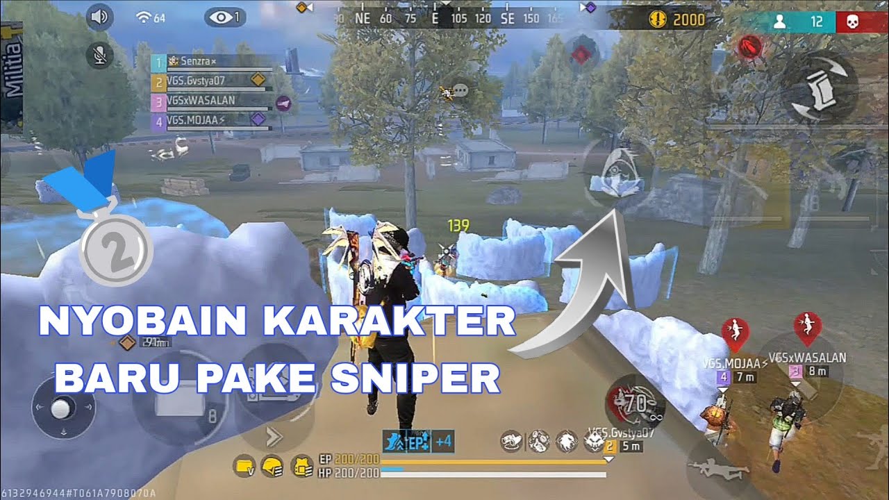 TOURNAMENT OFFLINE MAIN SNIPER PAKE KARAKTER BARU 🥈