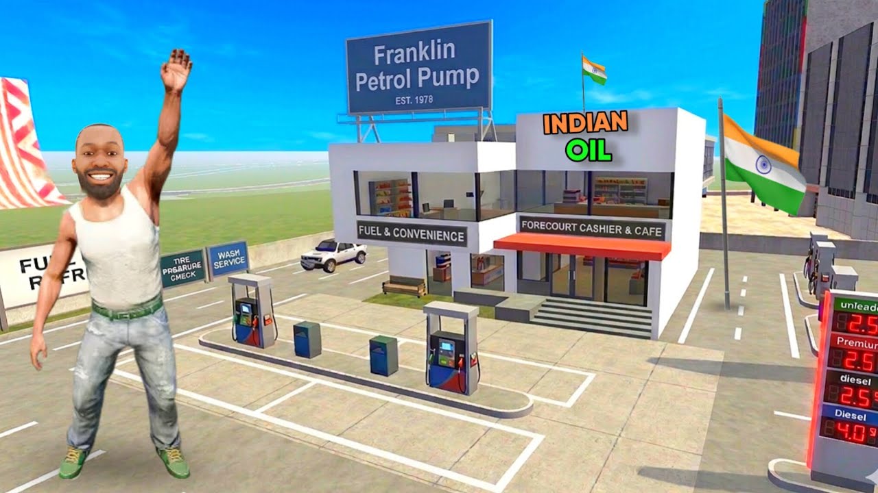 FRANKLIN House Upgrade In INDIAN PETROL PUMP In Indian Bikes Driving 3D 