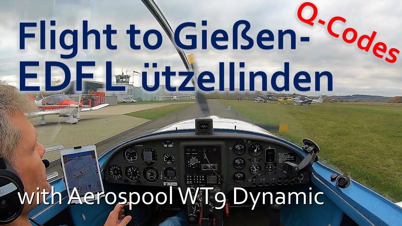 ✈ Flug nach Gießen-Lützellinden mit einer Aerospool WT9 Dynamic | Q-Codes